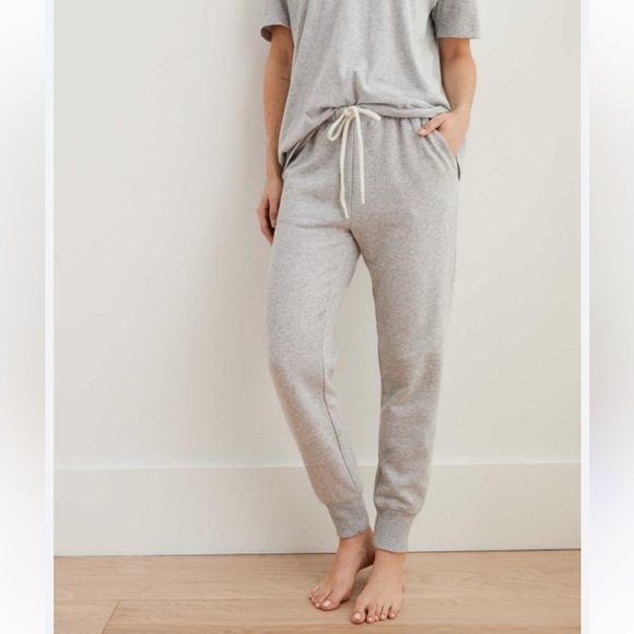 aerie Pants - Aerie Heather Grey Adjustable Tie Waist Sweatpant Joggers Size Small